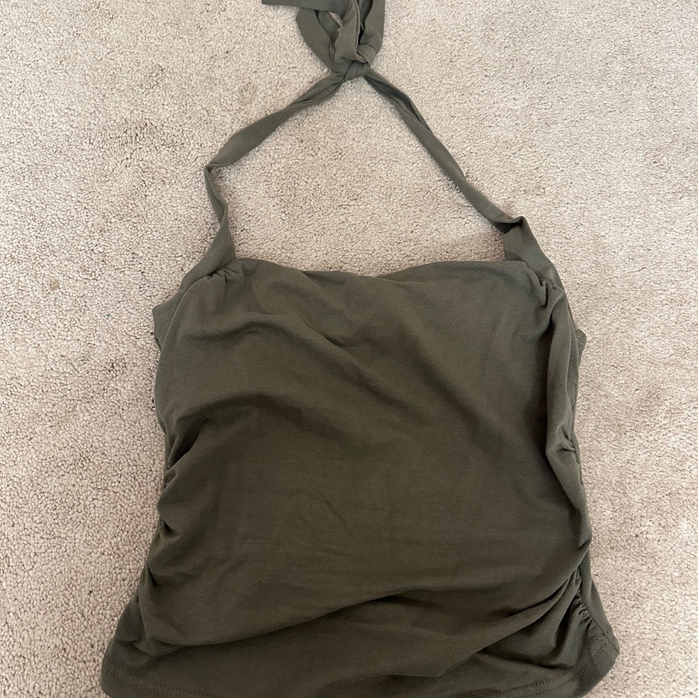 SHEIN Dark Green Halter Camisole